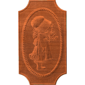 Girl In Dress And Sun Bonnet - AB - 001
