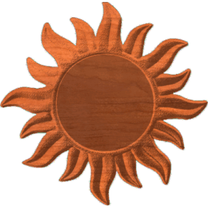Plaque - Sunburst - AB - 001