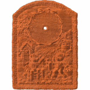 Bear Clock - Numbered Face - AB - 001