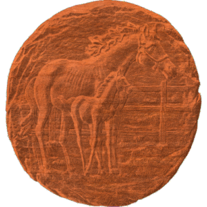Mare And Colt - On Stone Disc - AB - 002