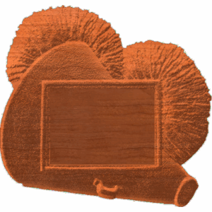 Plaque - Megaphone And Pom Poms - AB - 001