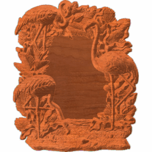 Plaque With Flamingos - AB - 002