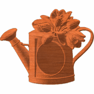 Plaque - Watering Can - AB - 001