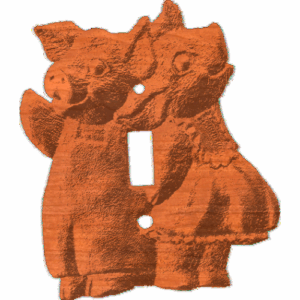 Pig Pair Switch Plate - AB - 001