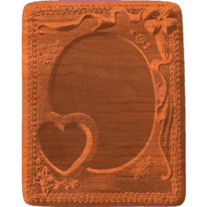 Plaque - Heart And Oval - AB - 001