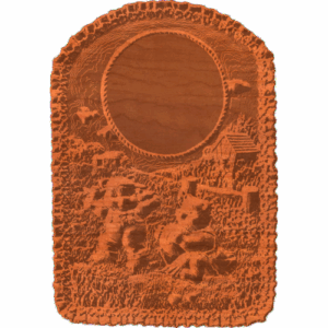 Teddy Bear Clock Frame 02 RNB
