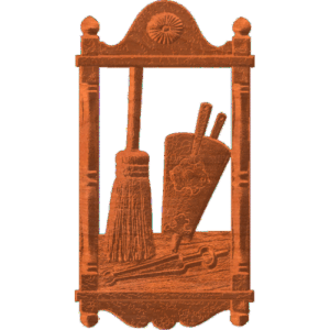 Bellows and Broom Plaque RNB