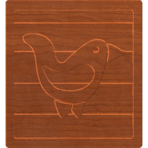 Block Letters Bird