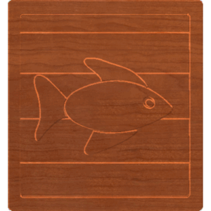 Block Letters Fish