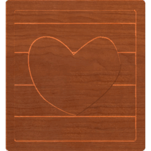 Block Letters Heart