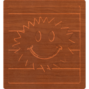 Block Letters Sun
