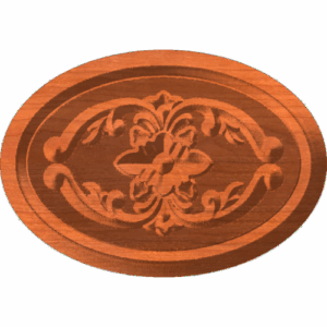 Flourish- with oval 2