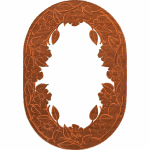 Oval Flowers and Vines