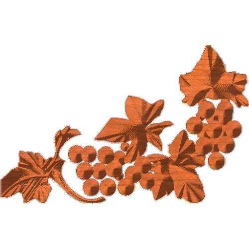 Grapes Corner Embellishment