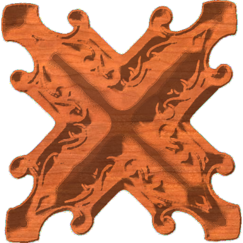 X Shaped Rosette