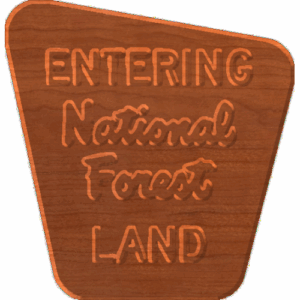 Entering National Forest Land - CSF