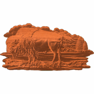BISON ON THE LAKE