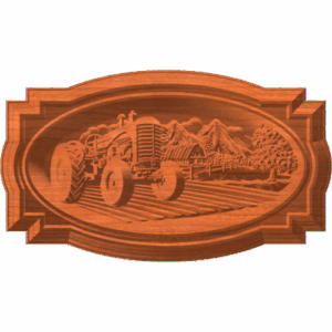 FRAMED FARM TRACTOR