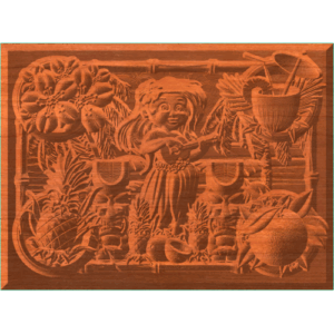 Framed Polynesian Design
