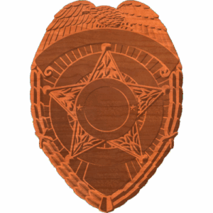 Police Badge Blank 6 PTN