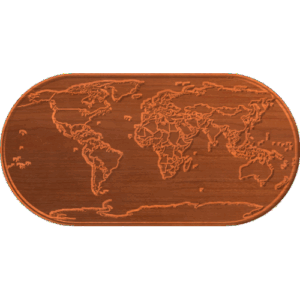 Oval World Map PTN