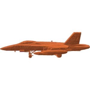 F-18 Jet Side View