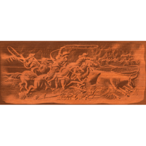 Three Wranglers Etched Border