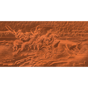 Cowboy Wrangler Pattern Rectangle