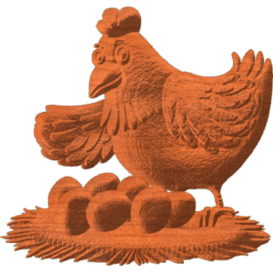 Chicken With Eggs Pattern