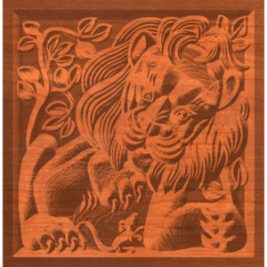 Mouse And Lion Pattern