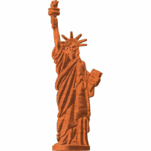 Statue Of Liberty Carving Pattern