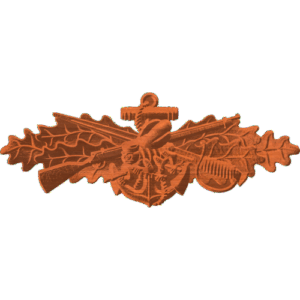 Seabee Combat Warfare Pin Pattern
