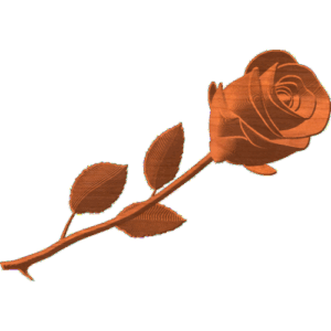 Single Rose Flower w/stem