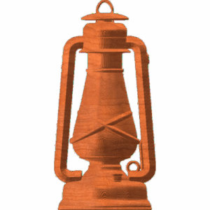 old style oil lamp
