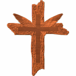 Winged Old Wood Cross