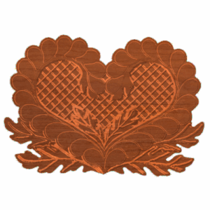 Heart Oak Leaf
