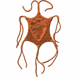 Leather Shield with Fringed Arrow Head OC1