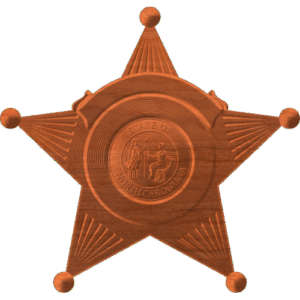 North Carolina 5 pt Star Badge