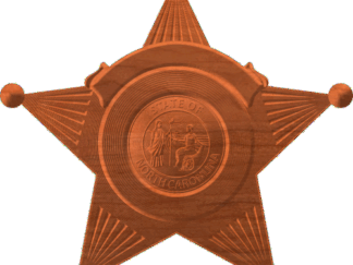 North Carolina 5 pt Star Badge