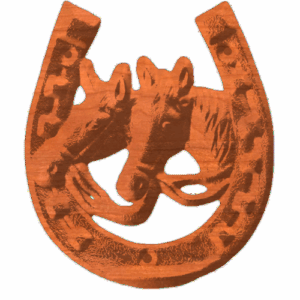 Horseshoe With Horses
