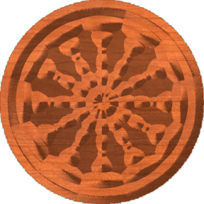 Wagon Wheel Rosette 007 A