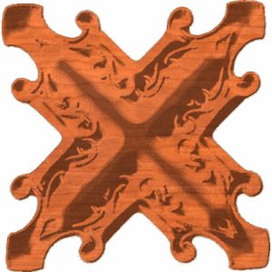 X Shaped Rosette