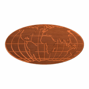 Full world globe