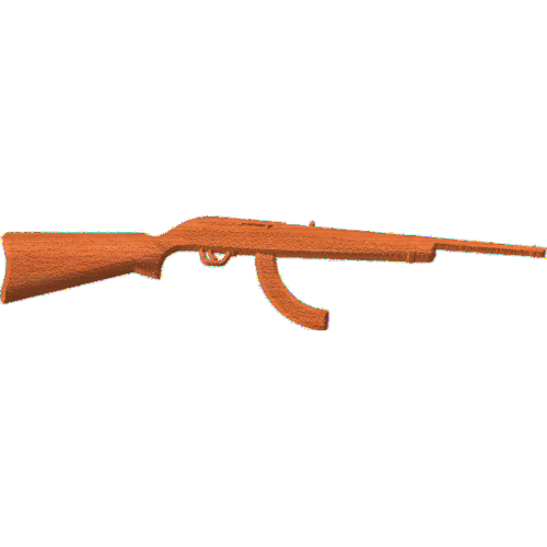 Rifle with Banana Clip