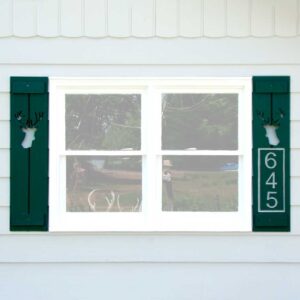 Rustic Sportsman's Decorative Shutters