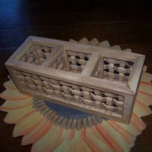 Basket Weave Utensil Caddy