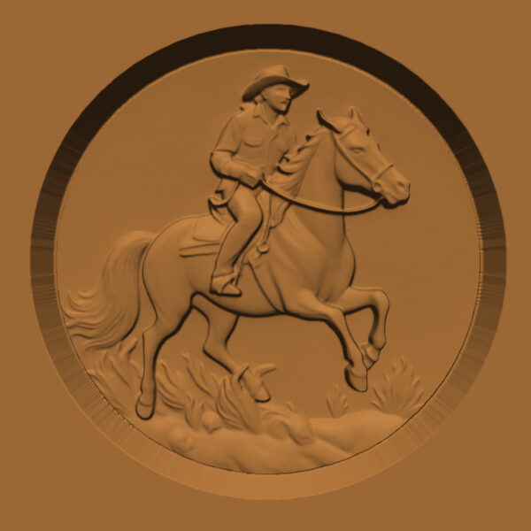 Cowboy on Horseback