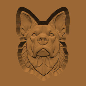 Ornamental Animal Head/Bust Series: Dog