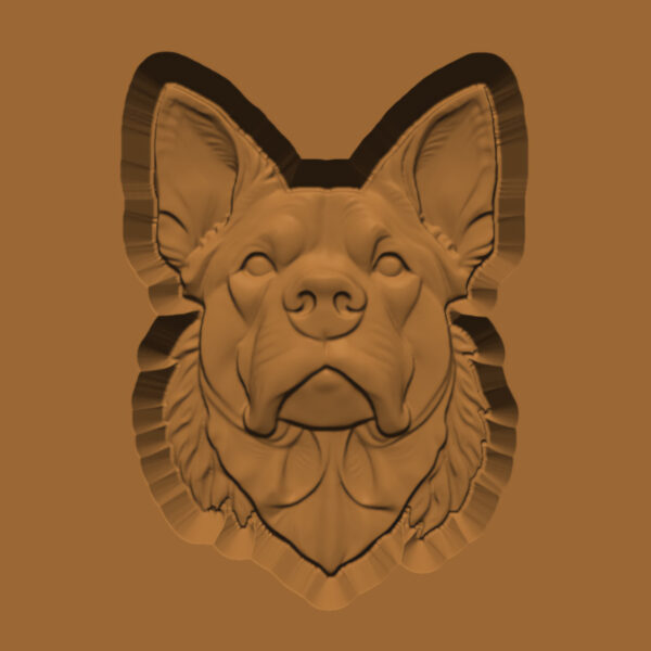 Ornamental Animal Head/Bust Series: Dog