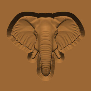 Ornamental Animal Head/Bust Series: Elephant